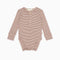Organic Cotton Stripe Set | Stripe Nude & Maroon