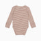 Organic Cotton Stripe Set | Stripe Nude & Maroon